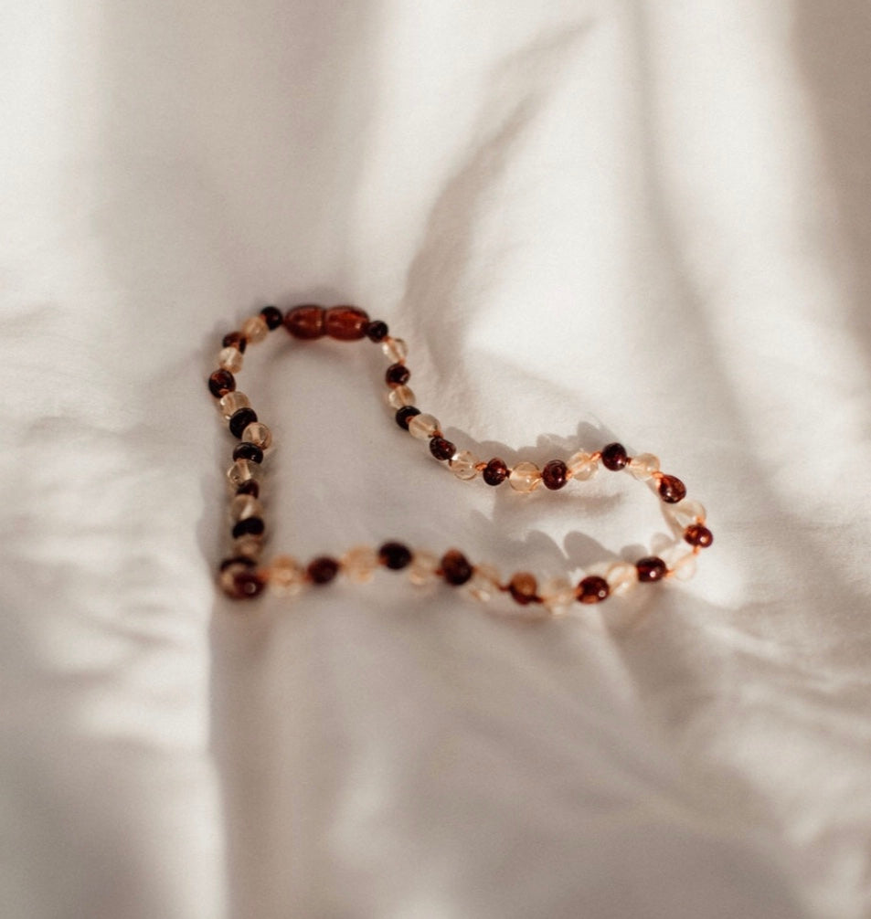 Two Shades of Amber Necklace
