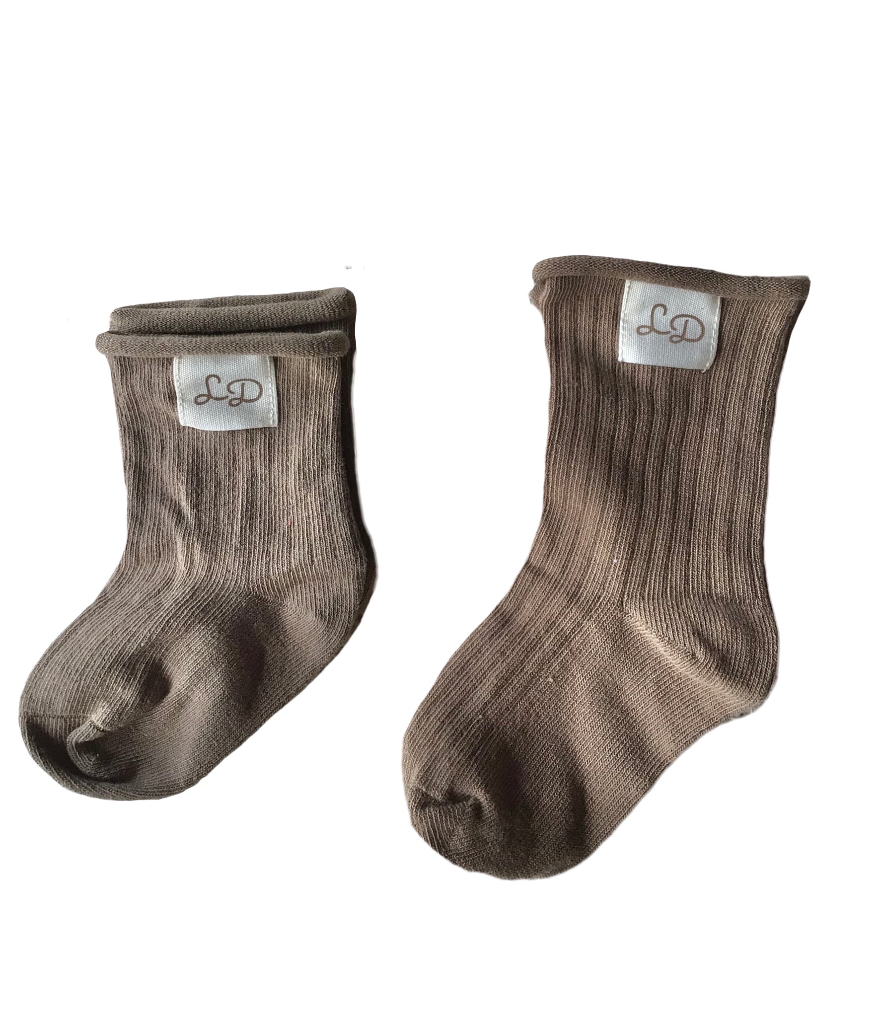 Organic Cotton Socks in Choclate